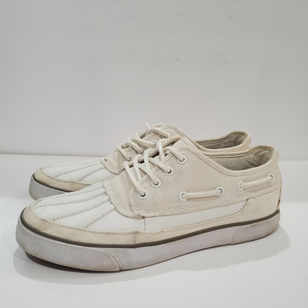 Polo Ralph Lauren mens em park stone low size 9.5 mens white sneakers shoes